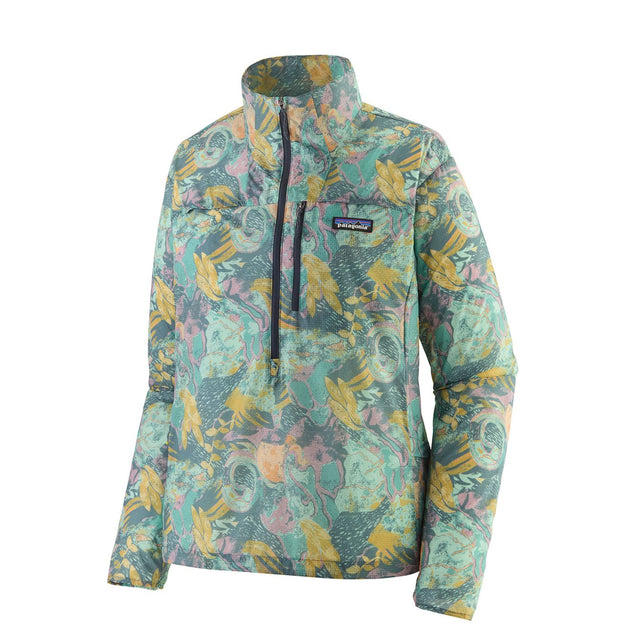 Patagonia Womens Houdini Stash 1/2 Zip Pullover Moon Tripper Blue