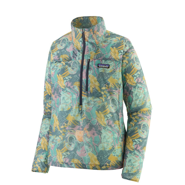 Patagonia Womens Houdini Stash 1/2 Zip Pullover Moon Tripper Blue