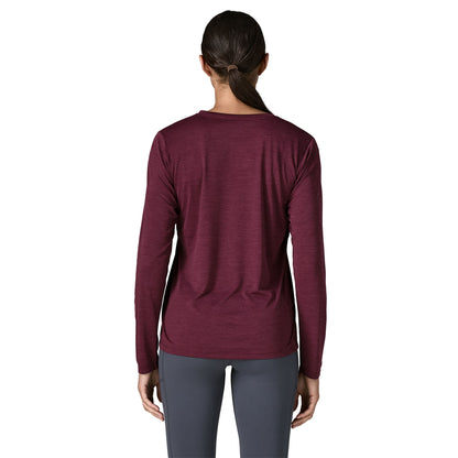 Patagonia Womens L/S Capilene Cool Daily Shirt Hut Tripper Berry Fig Light Berry Fig X-Dye