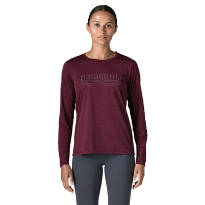 Patagonia Womens L/S Capilene Cool Daily Shirt Hut Tripper Berry Fig Light Berry Fig X-Dye