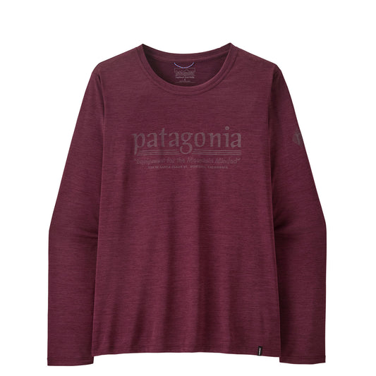 Patagonia Womens L/S Capilene Cool Daily Shirt Hut Tripper Berry Fig Light Berry Fig X-Dye