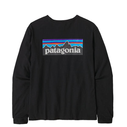 Patagonia Womens L/S P-6 Logo Responsibili-Tee Black