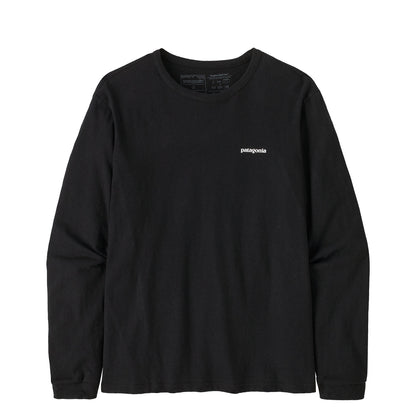 Patagonia Womens L/S P-6 Logo Responsibili-Tee Black