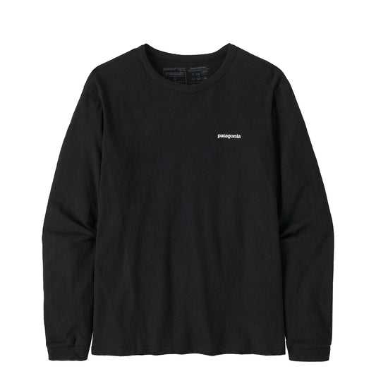 Patagonia Womens L/S P-6 Logo Responsibili-Tee Black