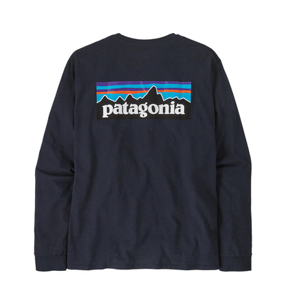 Patagonia L/S P-6 Logo Responsibili-Tee New Navy