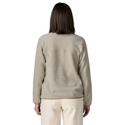 Patagonia Womens Lightweight Synchilla Snap-T Fleece Pullover Oatmeal Heather w/Moonrise Taupe