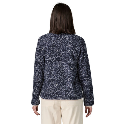 Patagonia Womens Lightweight Synchilla Snap-T Fleece Pullover Saxifrage / Sunken Blue