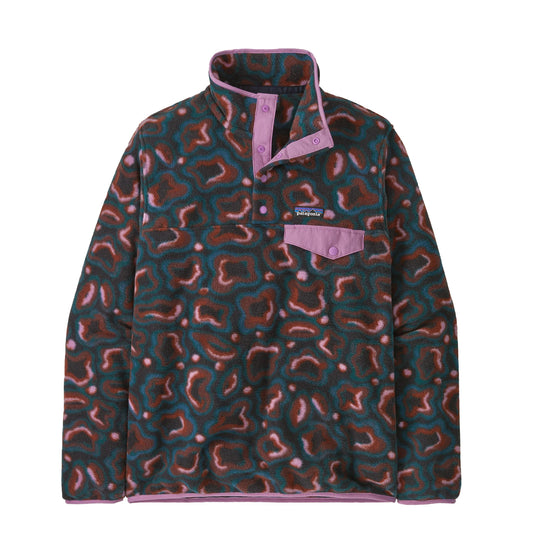 Patagonia Womens Lightweight Synchilla Snap-T Fleece Pullover Soft Spirea Dried Vanilla
