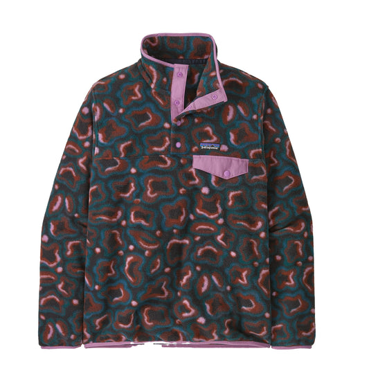 Patagonia Womens Lightweight Synchilla Snap-T Fleece Pullover Soft Spirea Dried Vanilla