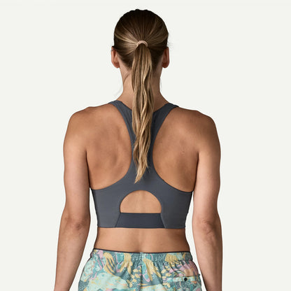 Patagonia Womens Maipo Mid Impact Bra Light Violet