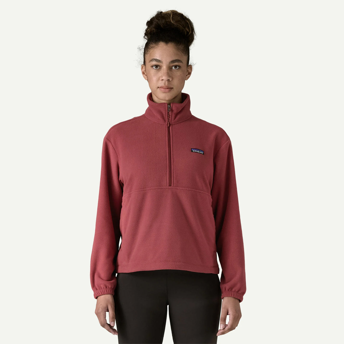 Patagonia Womens Micro D 1/2 Zip Fleece Pullover Sequoia Red