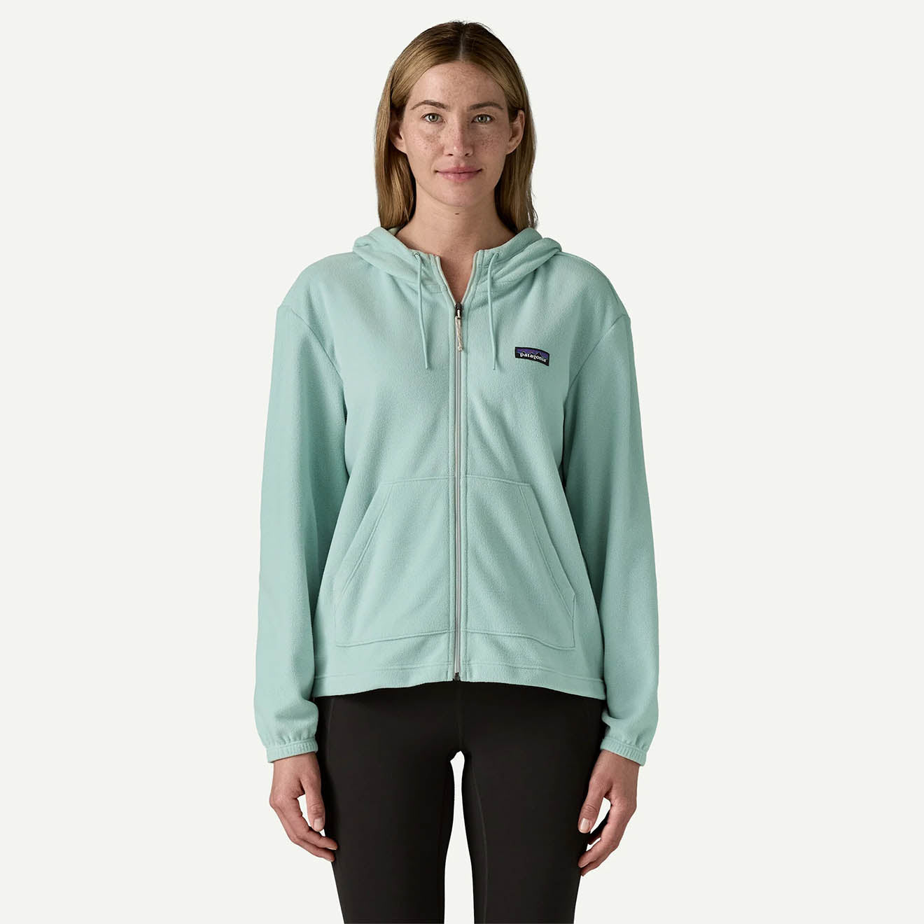 Patagonia Womens Micro D Fleece Hoody Virtually Blue