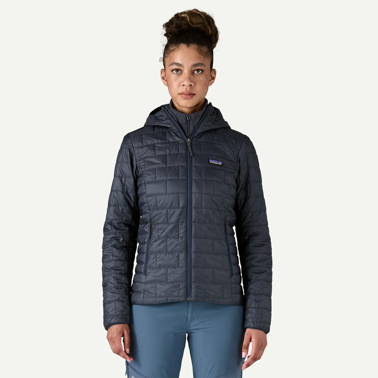 Patagonia Womens Nano Puff Hoody Smolder Blue