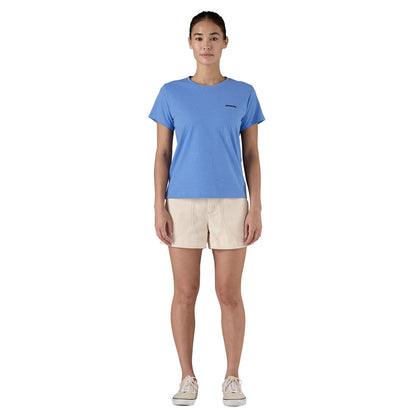 Patagonia Womens P-6 Logo Responsibili-Tee Abundant Blue