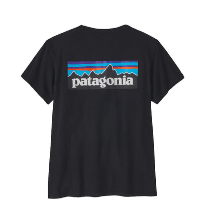 Patagonia Womens P-6 Logo Responsibili-Tee Black