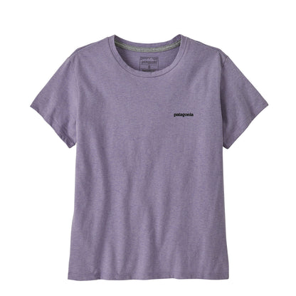 Patagonia Womens P-6 Logo Responsibili-Tee Concrete Purple