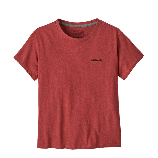 Patagonia Womens P-6 Logo Responsibili-Tee Potters Red