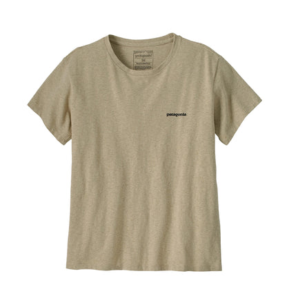 Patagonia Womens P-6 Logo Responsibili-Tee Pumice