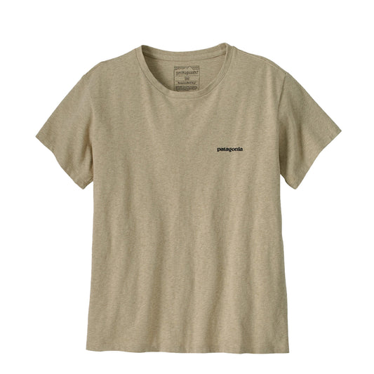 Patagonia Womens P-6 Logo Responsibili-Tee Pumice