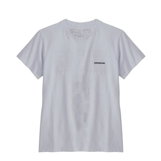 Patagonia Womens P-6 Logo Responsibili Tee White