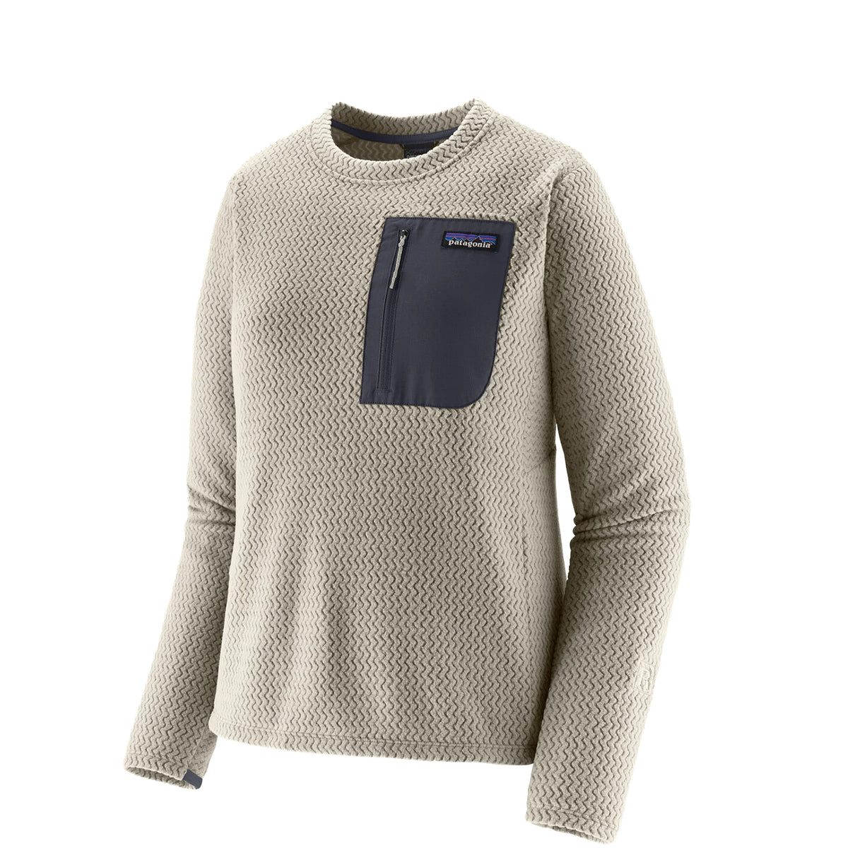 Patagonia Womens R1 Air Fleece Crewneck Birch White