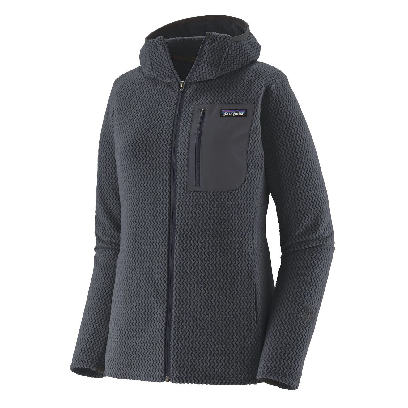Patagonia Womens R1 Air Fleece Full-Zip Hoody Smolder Blue