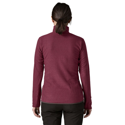 Patagonia Womens R1 Air Fleece Zip-Neck Berry Fig