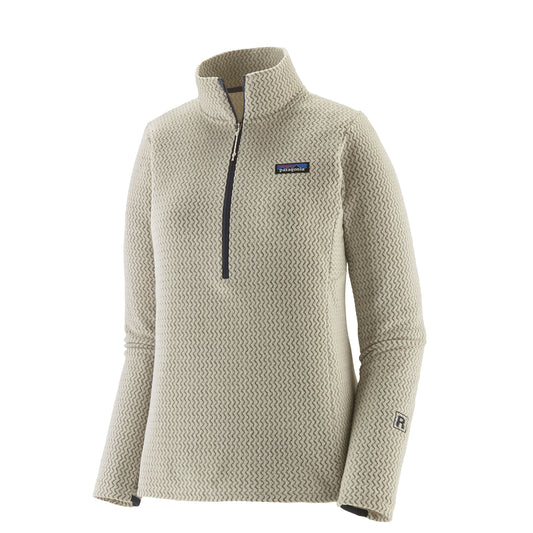 Patagonia Womens R1 Air Fleece Zip-Neck Wool White