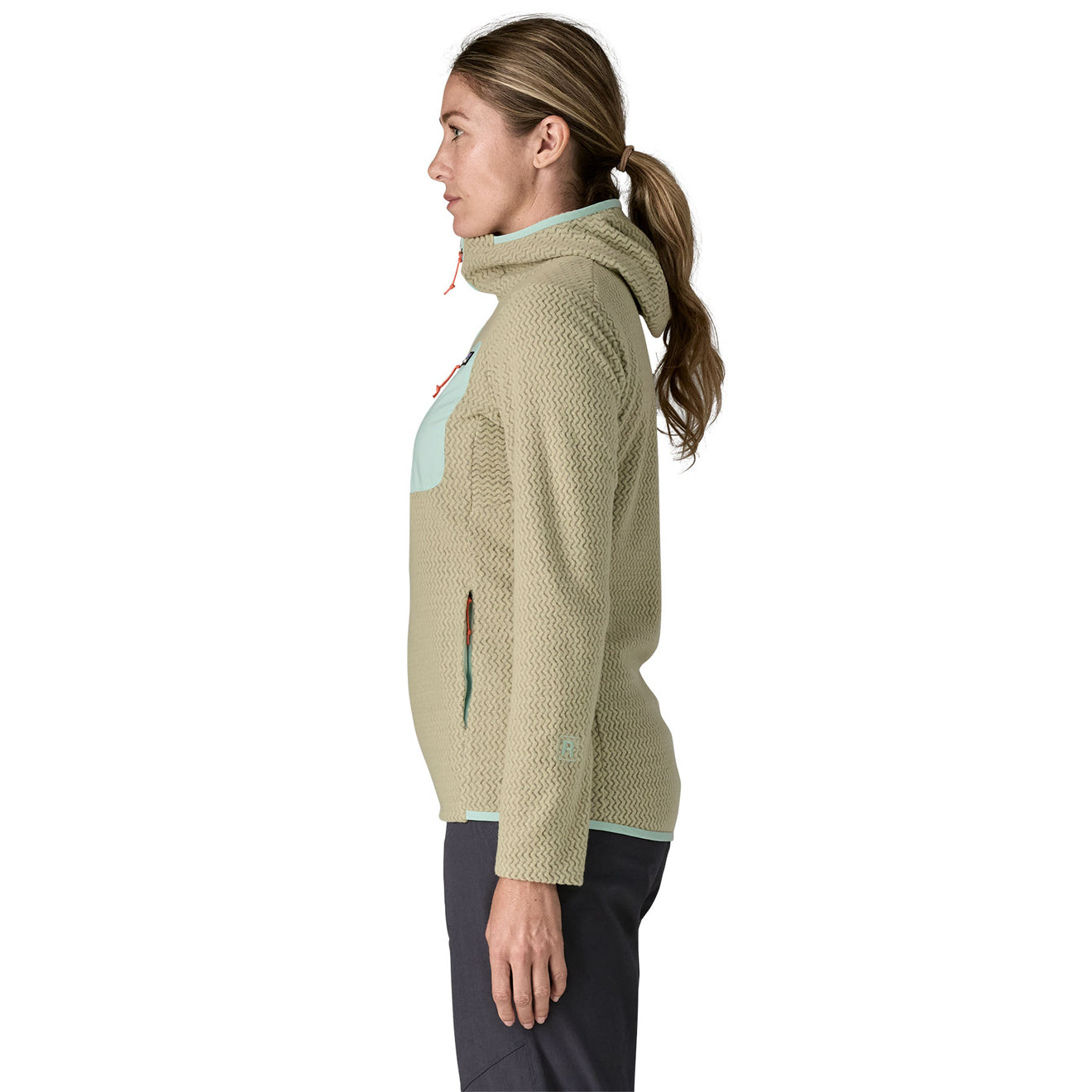 Patagonia Womens R1 Air Full-Zip Hoody Weathered Stone - The Sporting Lodge