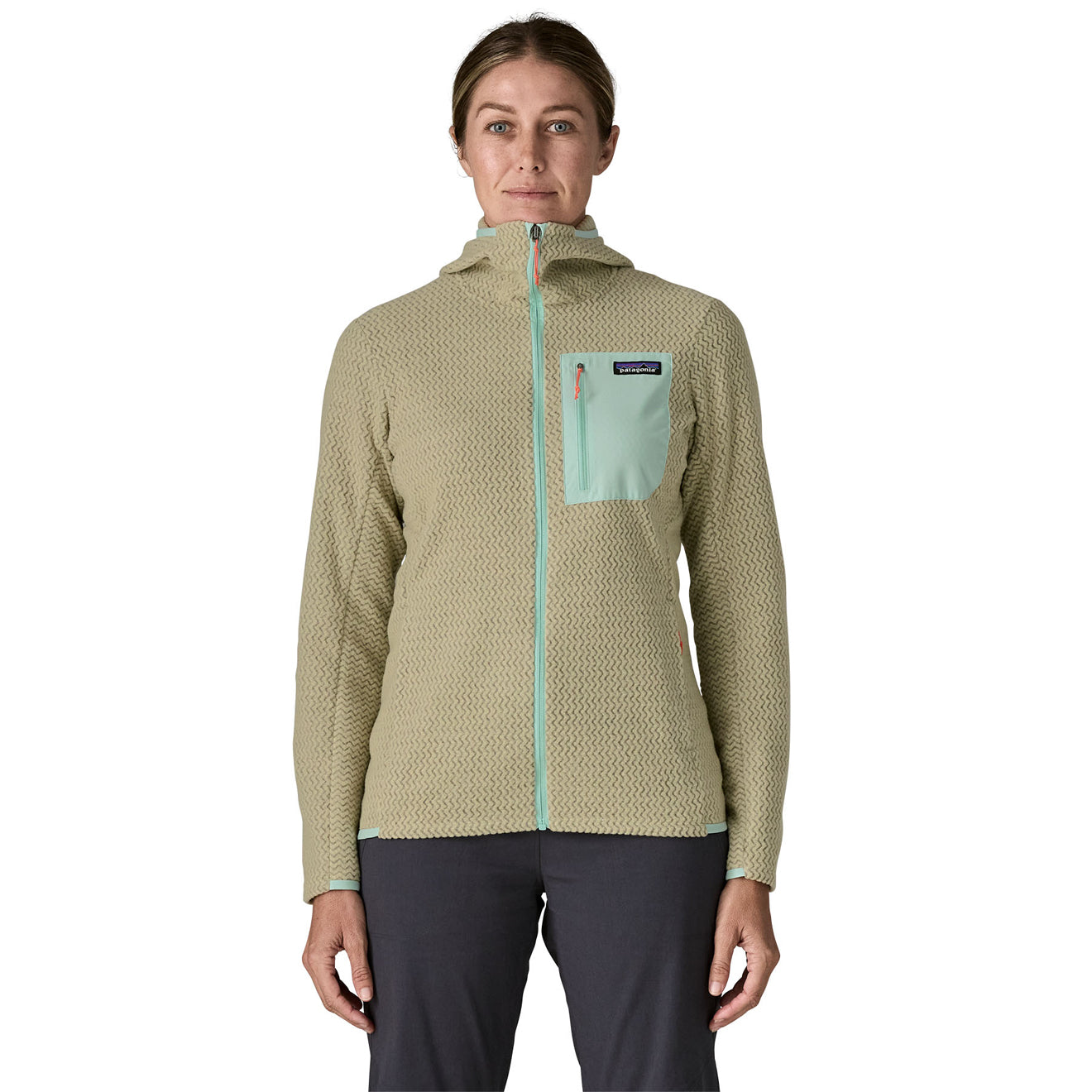 Patagonia Womens R1 Air Full-Zip Hoody Weathered Stone - The Sporting Lodge