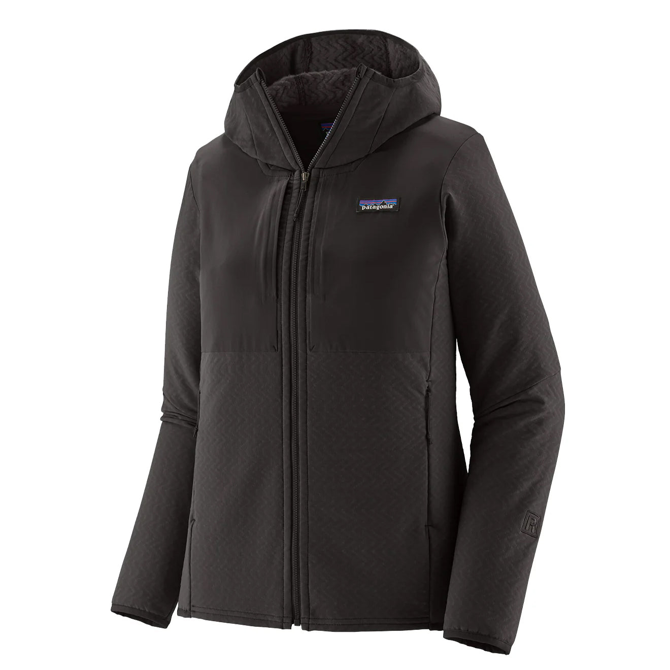 Patagonia Womens R2 CrossStrata Hoody Black - The Sporting Lodge