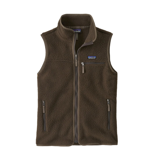 Patagonia Womens Retro Pile Fleece Vest Otter Brown