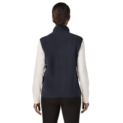 Patagonia Womens Retro Pile Fleece Vest Sunken Blue