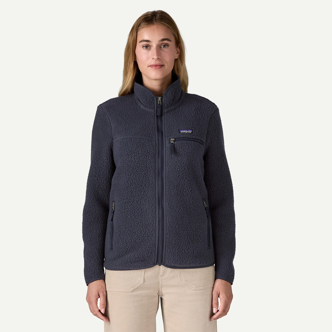 Patagonia Womens Retro Pile Jacket Sunken Blue