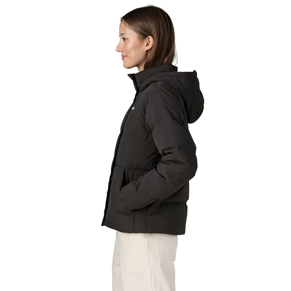 Patagonia Womens Sisar Down Hoody Jacket Black