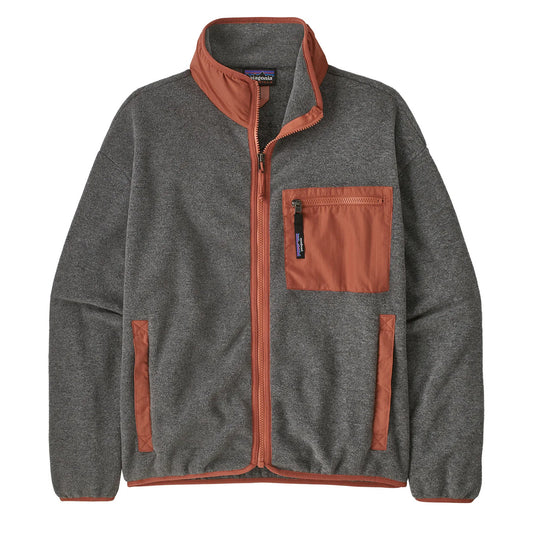 Patagonia Womens Synch Jacket Nickel w/Burl Red - The Sporting Lodge