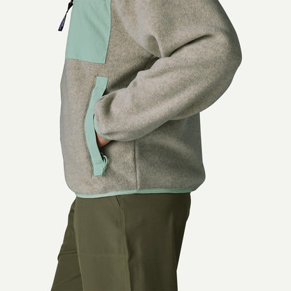 Patagonia Womens Synch Jacket Oatmeal Heather / Thin Ice - The Sporting Lodge