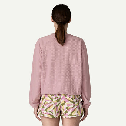 Patagonia Womens Textured Fleece Crewneck Weathered Stone