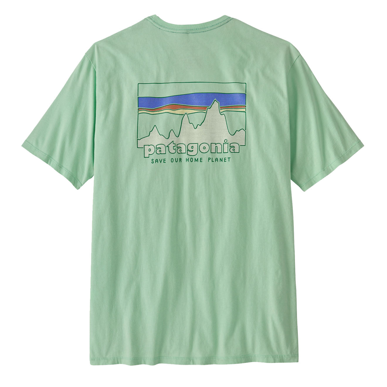 Patagonia '73 Skyline Organic T-Shirt Rinsed Green - The Sporting Lodge