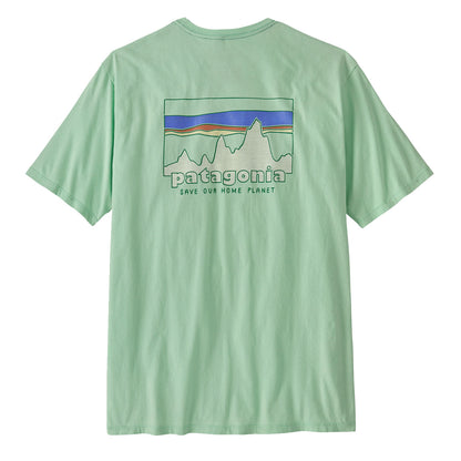 Patagonia '73 Skyline Organic T-Shirt Rinsed Green - The Sporting Lodge