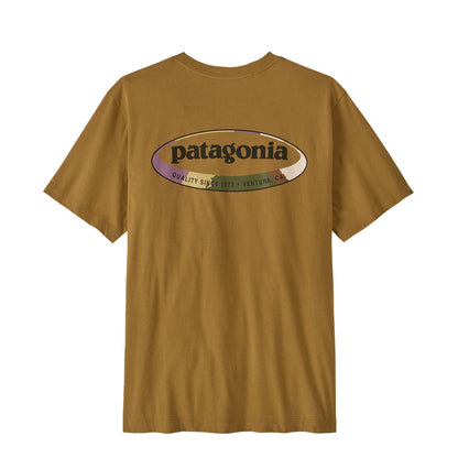 Patagonia '95 Oval Logo T-Shirt Bobcat Brown Sunshine - The Sporting Lodge