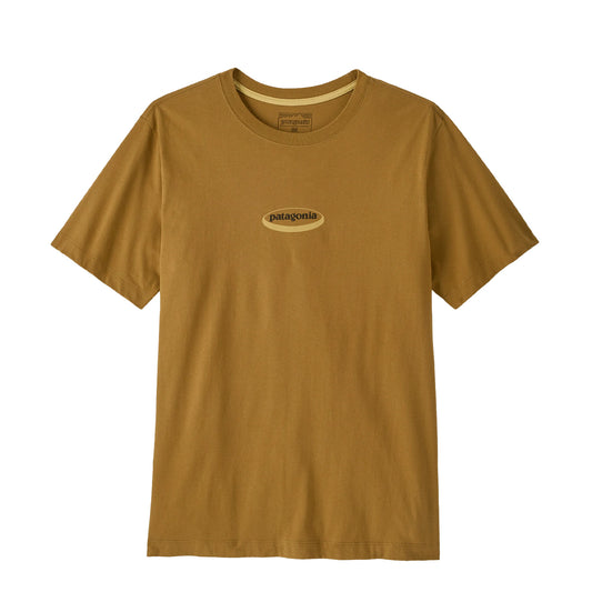 Patagonia '95 Oval Logo T-Shirt Bobcat Brown Sunshine - The Sporting Lodge