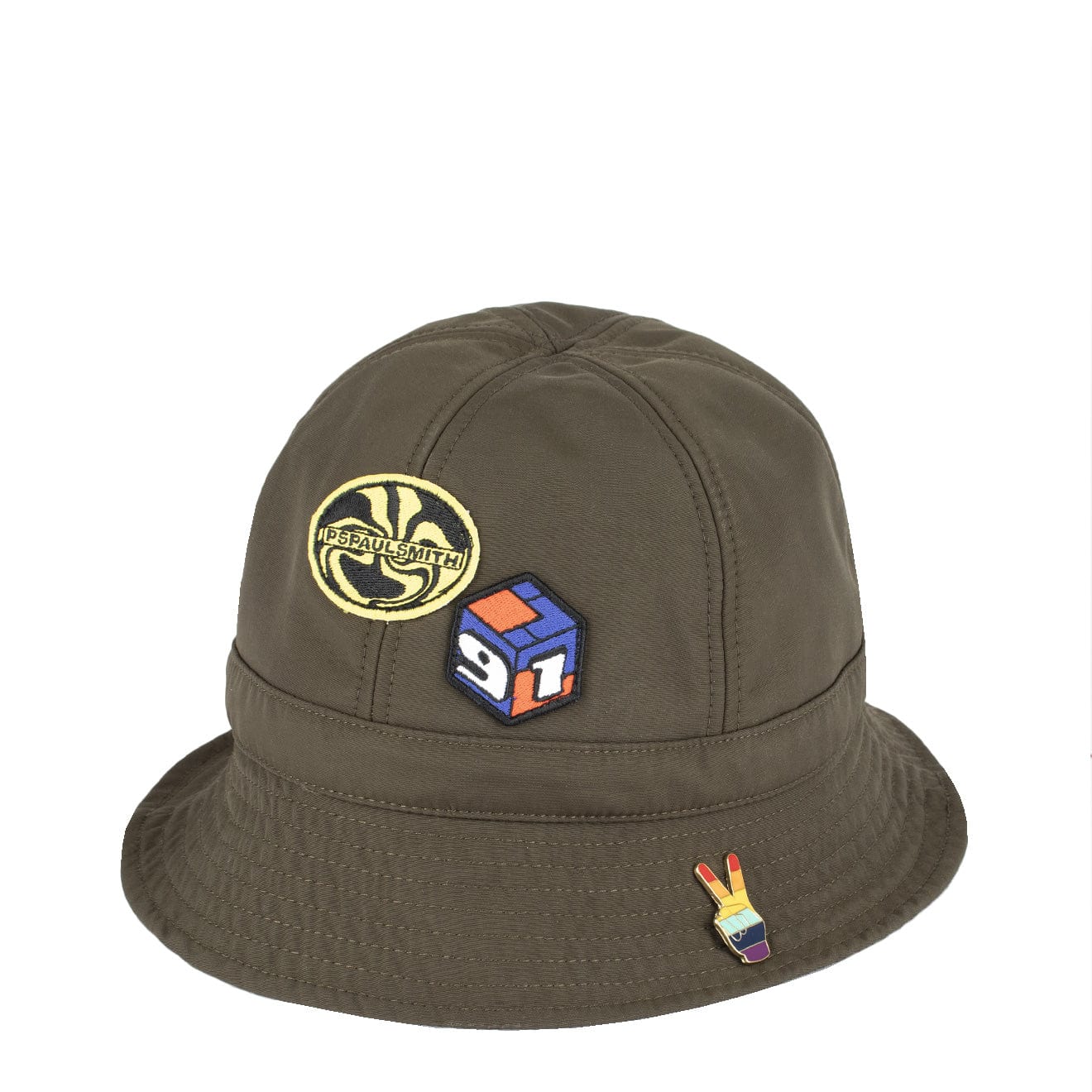 Paul Smith Rave On Bucket Hat Khaki - The Sporting Lodge
