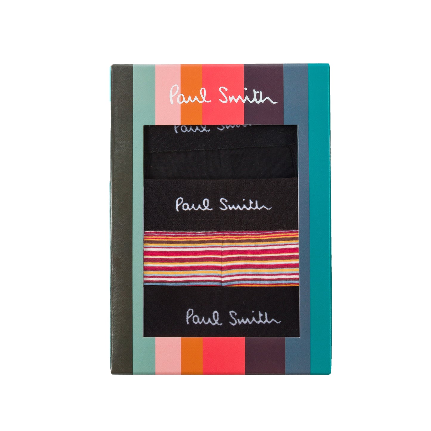 Paul Smith Trunk 3 Pack Black / Multi Stripe - The Sporting Lodge
