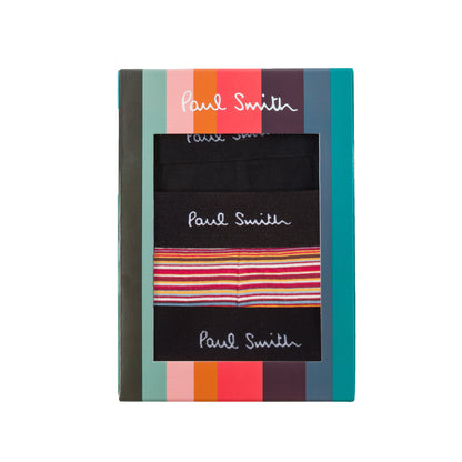 Paul Smith Trunk 3 Pack Black / Multi Stripe - The Sporting Lodge