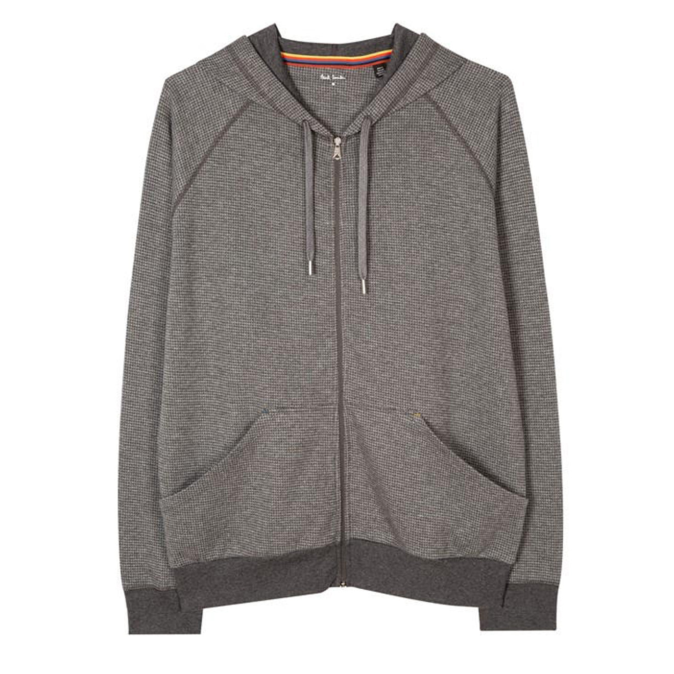 Paul Smith Zip Waffle Hoodie Slate