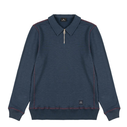 Paul Smith 1/2 Zip Sweatshirt Navy Blue
