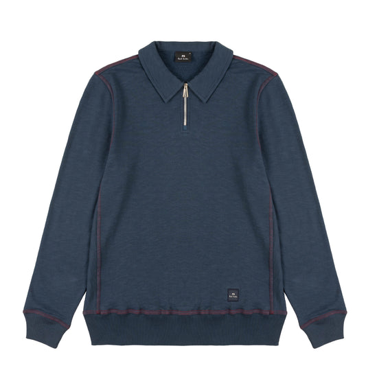 Paul Smith 1/2 Zip Sweatshirt Navy Blue