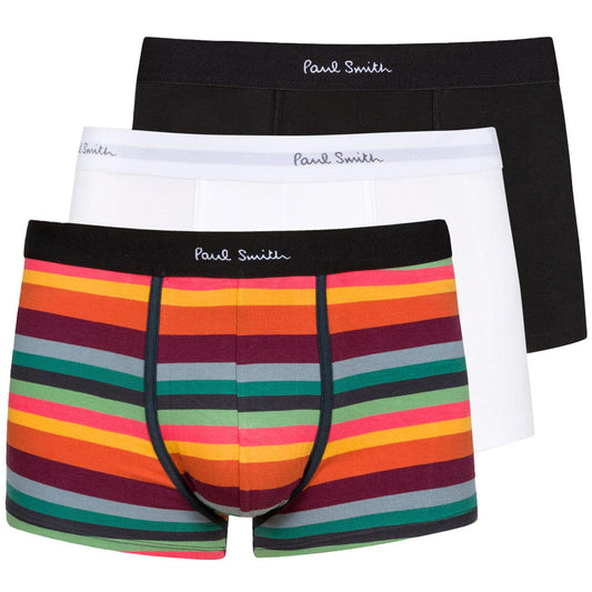 Paul Smith 3 Pack Trunk Black / Green Stripe / White - The Sporting Lodge