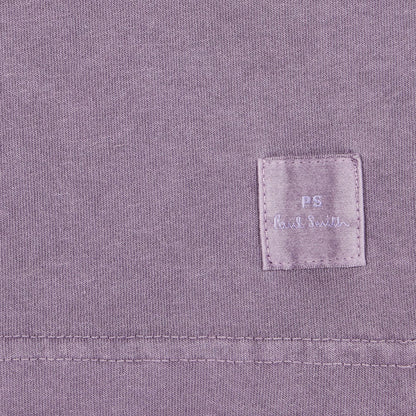 Paul Smith Acid Wash Cotton Polo Shirt Purple